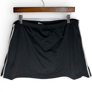Athletic Works Black Athletic Tennis Skort with White Side Stripes - Size M 8/10